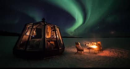 "suite With Lake View for 2 Guests Peace & Quiet Hotel in Jokkmokk Sweden"