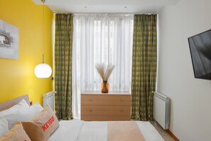 1 soverom, strykejern/-brett, wi-fi og sengetøy