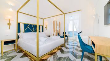 Camera Deluxe, 1 letto king, vasca da bagno | 1 camera, biancheria da letto di alta qualità, materassi in memory foam