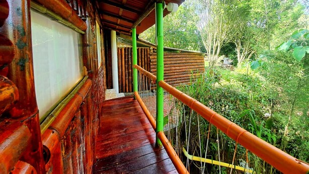 Balcony - Room-family Cabin With River View (Pereira)