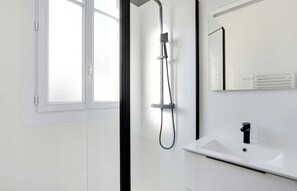 Shower, hair dryer
