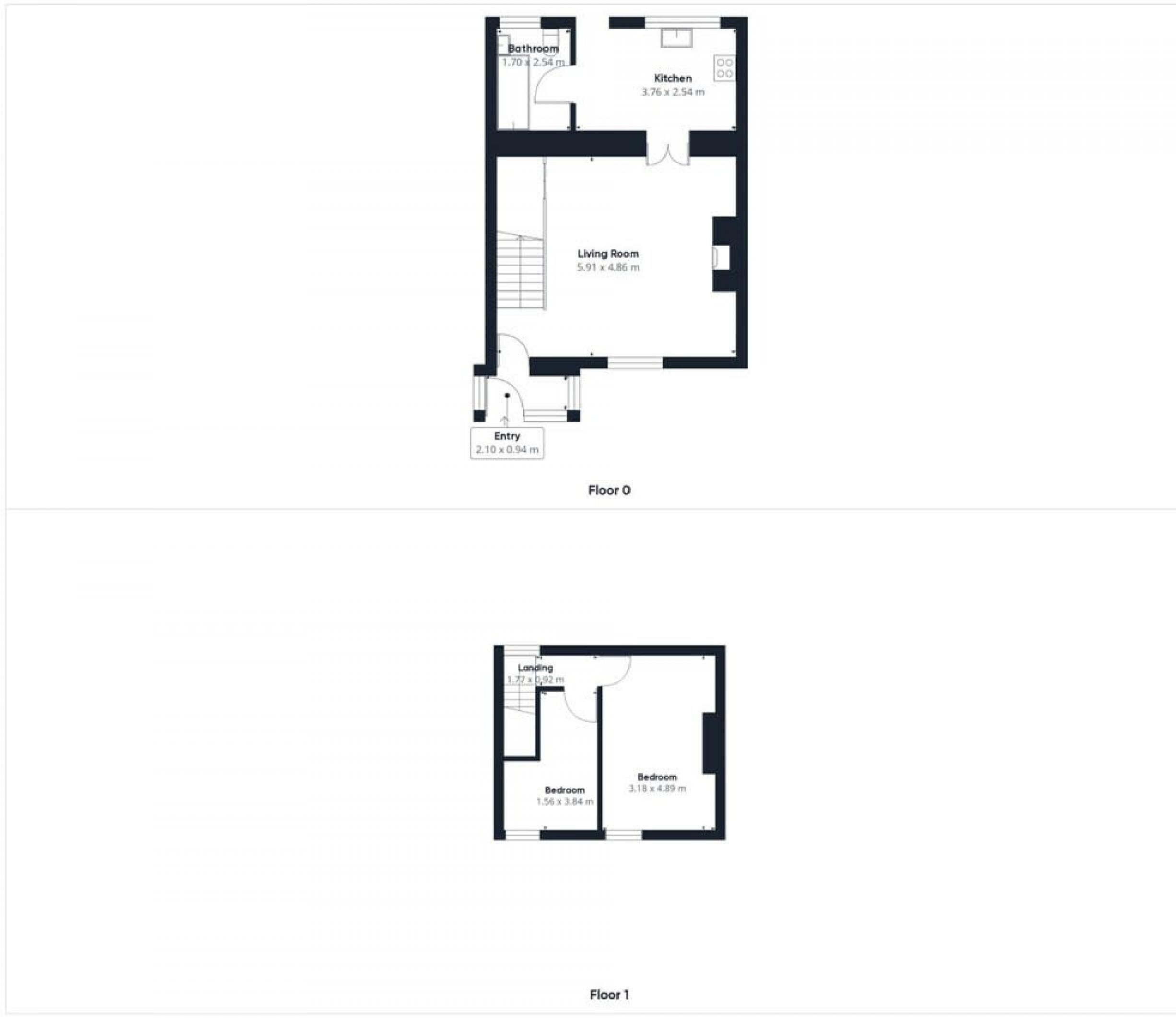 2 bedrooms, iron/ironing board