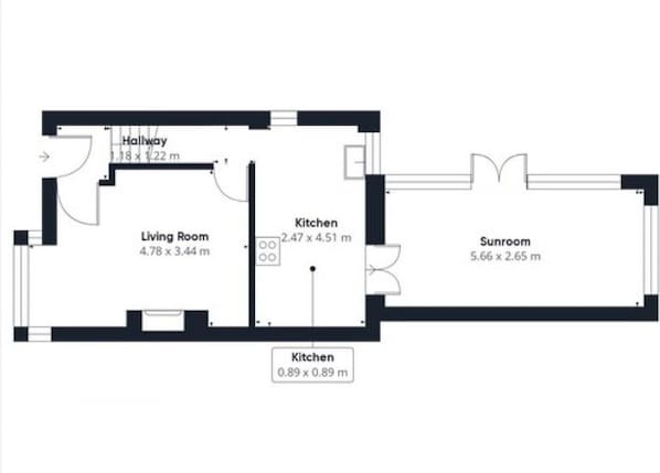 House | 2 bedrooms, iron/ironing board