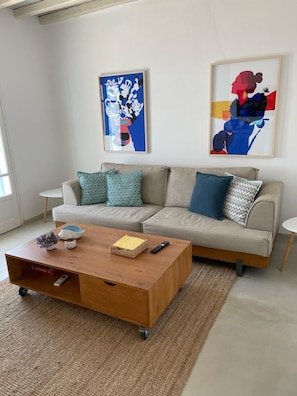 Apartment | Living area - Mykonian Ocean Dream House Agios Sostis (Mykonos)