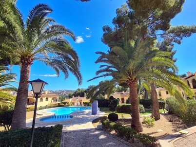 Moraira, Lovely Apartment in Beautiful Complex with Communal Pool