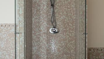 Deluxe Double Room | Bathroom | Separate bathtub and shower, hair dryer, bathrobes, slippers