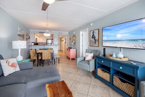 Smart TV, DVD player, stereo