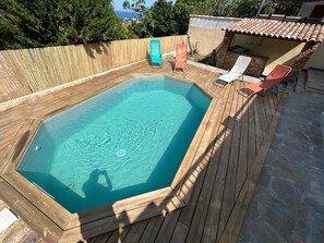 Outdoor pool - Charmante Villa Avec Piscine, vue mer sur la Commune de Furiani Proche de Bastia (Furiani)
