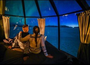 Room, 1 Bedroom, Smoking, Lake View | 1 bedroom - Room-peace & Quiet Hotel Floating Glass (Jokkmokk)