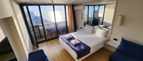 1 غرفة نوم ومكواة/لوح كي وواي فاي وملاءات أسرّة