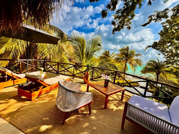Royal Suite, 1 King Bed, Terrace, Lake View | Terrace/patio - Azulea Bacalar Hotel & Spa - Lagoon Front (Bacalar)