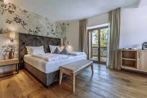 Suite – exclusive, badstue | Allergitestet sengetøy, safe på rommet, blendingsgardiner og lydisolert