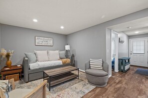 Televisor intel·ligent, llar de foc i llibres 