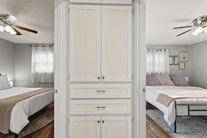 4 makuuhuonetta, työpöytä, silitysrauta/-lauta, ilmainen Wi-Fi