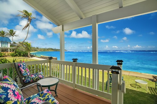Summer Deal Oceanfront Kauai 2BR Home with Direct Beach Access