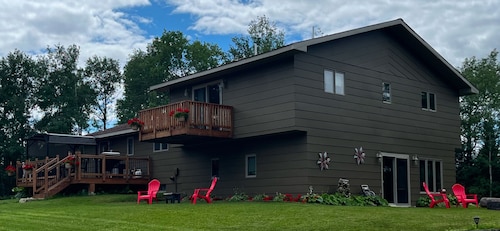 Large  fully furnished,centrally located northern Minnesota retreat .