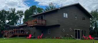 Large  fully furnished,centrally located northern Minnesota retreat .