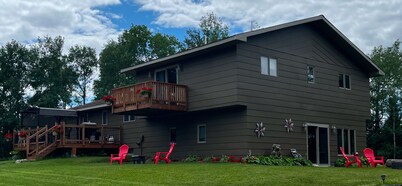 Large  fully furnished,centrally located northern Minnesota retreat .