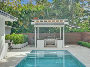 Pool - Exquisite Oasis: Luxe 3BR Home w/Salt-Water Pool, BBQ & Game Room
 (Fort Lauderdale)