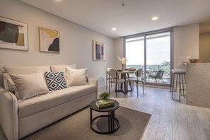 アパートメント 2 ベッドルーム | デスク、防音設備、WiFi (無料)、ベッドシーツ