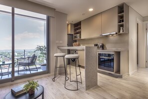 公寓, 2 间卧室 | 办公桌、隔音、免费 WiFi、床单