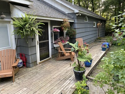 Delightful 5-bedroom cottage on a private wooded lane in Union Pier.