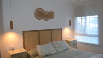 2 dormitorios, tabla de planchar con plancha, wifi y ropa de cama