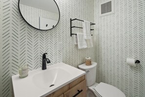 Hair dryer, towels
