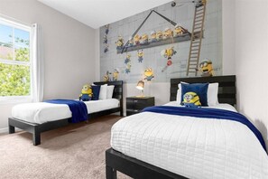 4 bedrooms, travel cot, WiFi, bed sheets