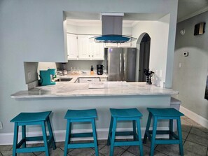 Fridge, microwave, oven, stovetop - Pet Friendly Boardwalk #3 on the Beach-Free Daily Activities! (Pensacola)