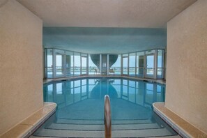 Indoor pool, a heated pool - Amazing Gulf Front Unit w/sauna, hot tub, pool & private balcony! (Pensacola)