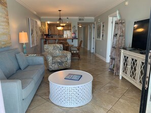 Smart TV - Ocean Breeze West  602 Gulf Front Condominium-Pool-Free Daily Activities! (Pensacola)