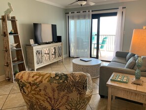 Smart TV - Ocean Breeze West  602 Gulf Front Condominium-Pool-Free Daily Activities! (Pensacola)