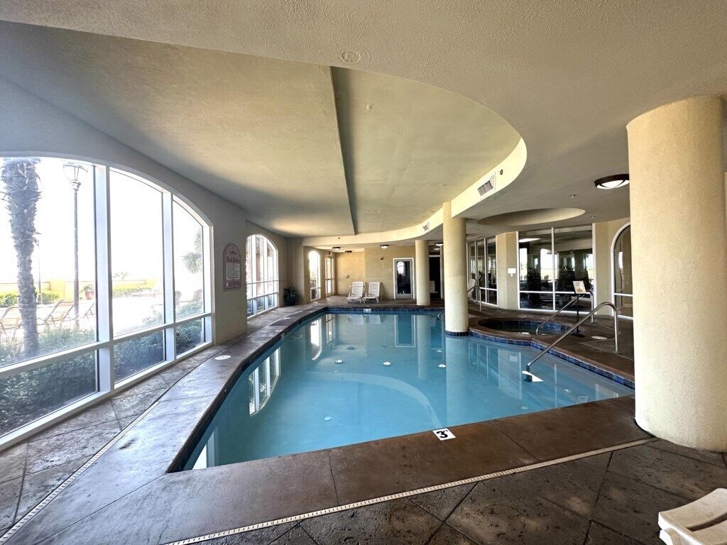 Indoor pool, a heated pool