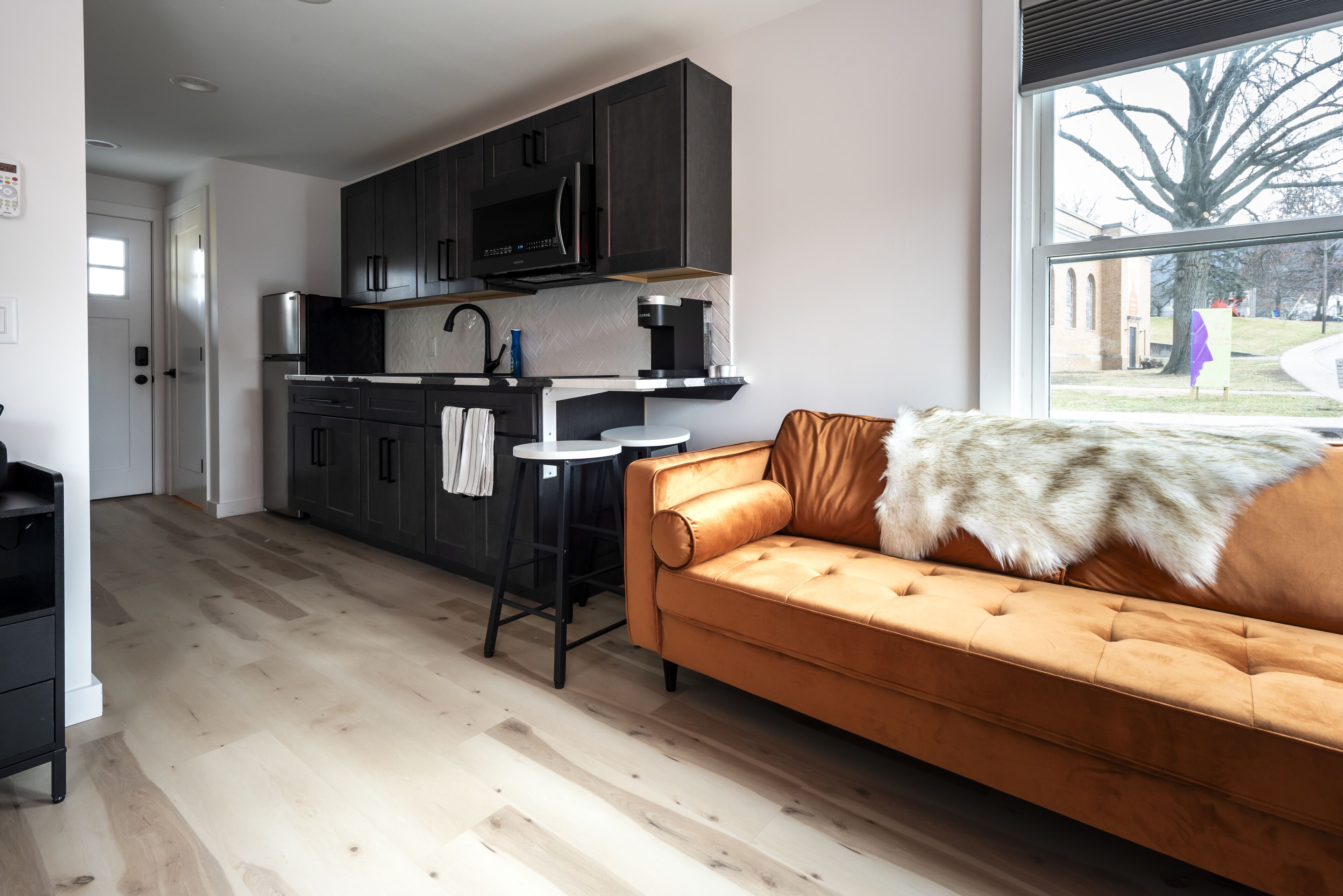 TV connectée, cheminée