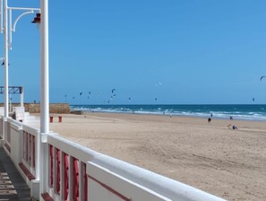 On the beach