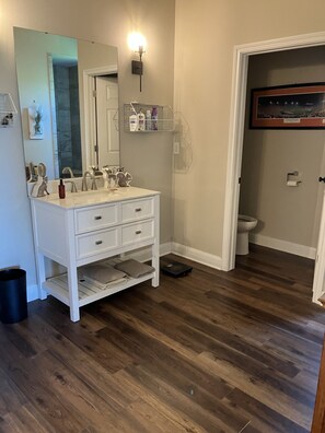 Towels, soap, toilet paper