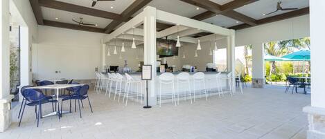 Poolside bar