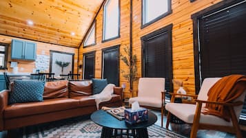 Älytelevisio, takka, kirjoja