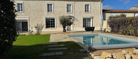 A heated pool