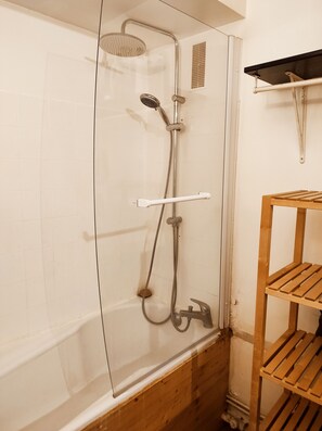 Eco-friendly toiletries, hair dryer, towels, soap