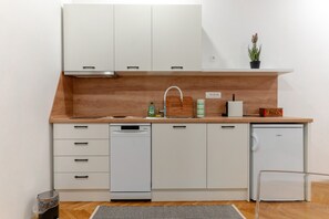 Fridge, stovetop, dishwasher, toaster - Superior Studio in Ljubljana Downtown (Ljubljana)