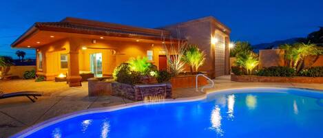 Una piscina riscaldata