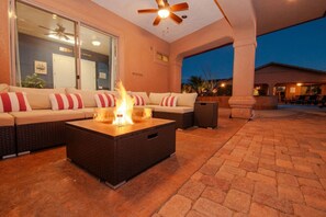 Terrace/patio - Anchor House | Pool | Spa | Game Room | Sleeps 22 (Lake Havasu City)