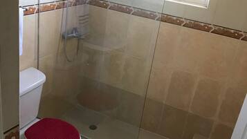 Towels, soap, shampoo, toilet paper