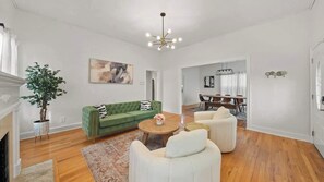 TV, fireplace, offices