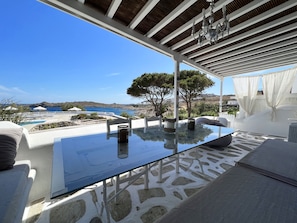 Luxe huis, uitzicht op zee | Terras