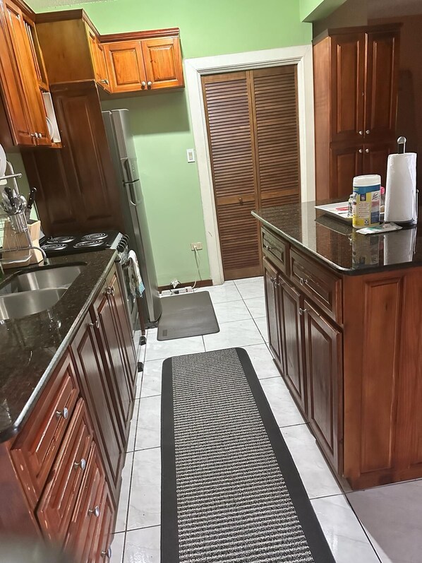 Private kitchen - Spacious one bedroom apartment in Kingston (Kingston)