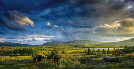Außenbereich. Spidsbergseter Resort Rondane