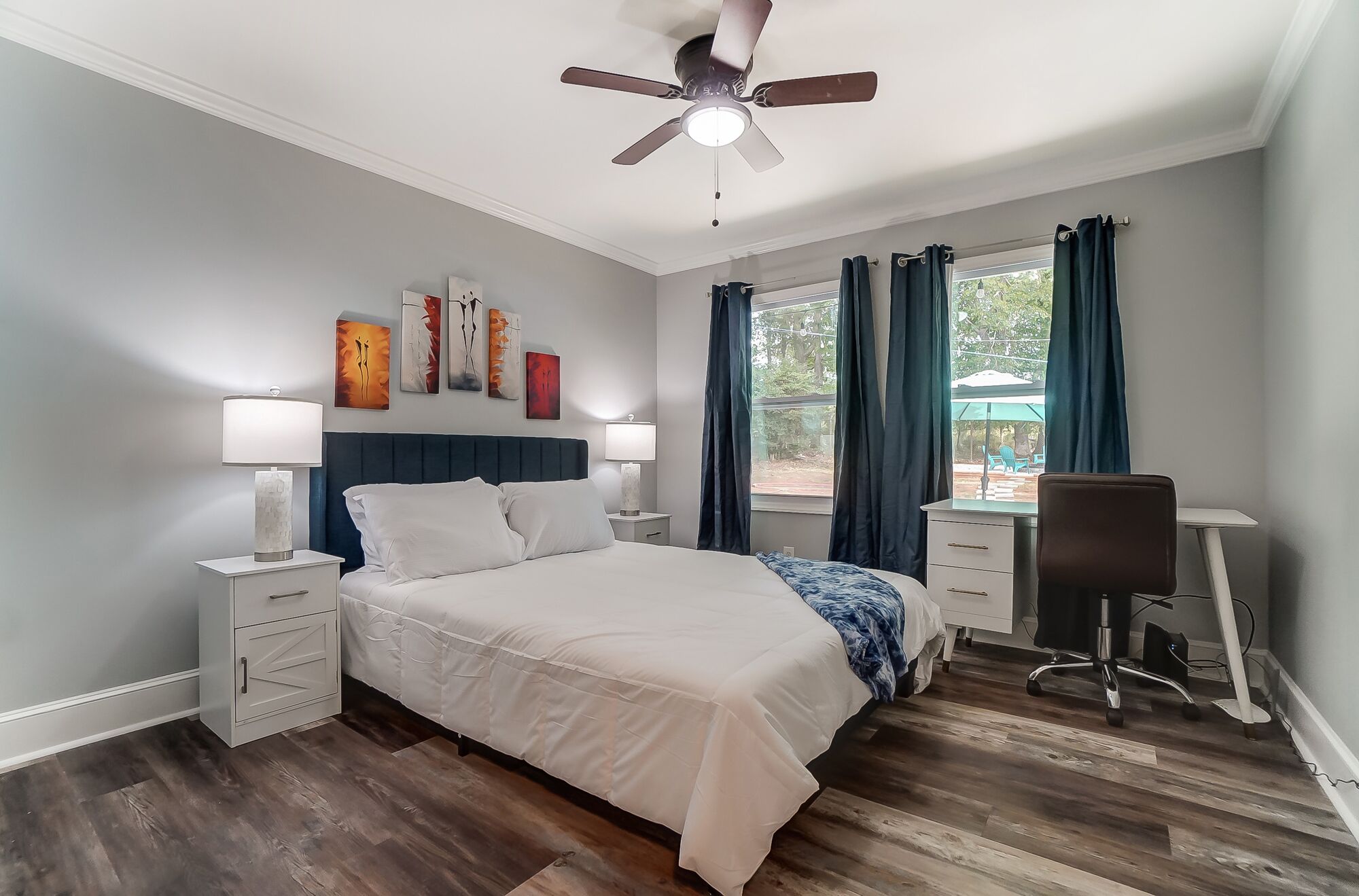 3 bedrooms, desk, iron/ironing board, free WiFi